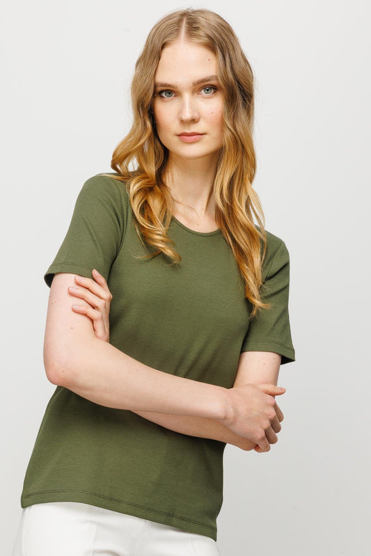 بلوزة نسائية منقوشة DSN23755