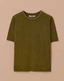 بلوزة أساسية محبوكة بأكمام قصيرة بمقاسات كبيرة من Gala-Xi