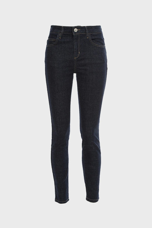BSB Kadın Yüksek Bel Dar Paça Kot Pantolon - Minimalist Stil
