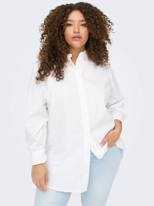 Carmakoma Oversize Uzun Kol Minimalist Kadın Gömlek - Günlük & Ofis