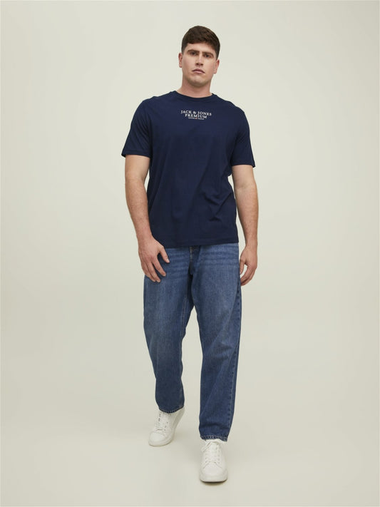 Jack&Jones Oversize Kısa Kol Minimalist Erkek T-Shirt - Günlük Kullanım