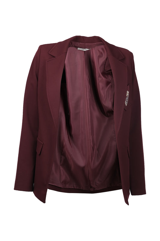 Ekol Oversize Minimalist Uzun Kol Kadın Ceket - Günlük & Şık