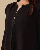 جاكيت أنيق برقبة دائرية بمقاسات كبيرة من Gala-Xi