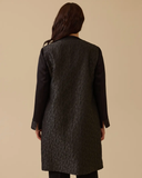 طقم جاكيت جاكار بنقوش بمقاسات كبيرة من جالا-شي