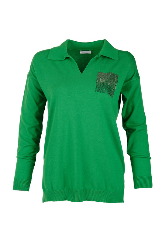 Daıdo Oversize Polo Yaka Kadın Tişört - Minimalist Tarz