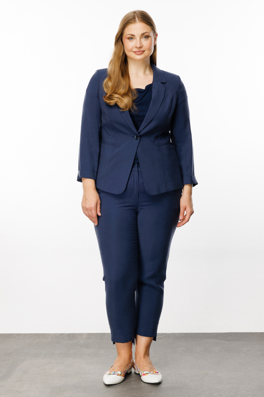 Ekol Kadın Oversize 3/4 Kol Minimalist Ceket