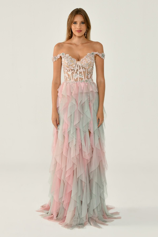 فستان سهرة نسائي من ألفا بيتا 25Y6537