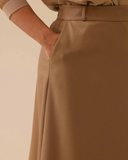 تنورة مستقيمة بجيوب بمقاسات كبيرة من غالا-شي