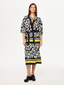 Faik Sönmez Eteği Sulu Monochrome Desen Kimono US26KMN001