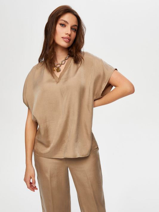 بلوزة فايك سونميز للسيدات 25YUS25BLZ028