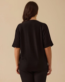 Gala-xi Kadın Büyük Beden Taş Detaylı T-Shirt 10002512414007