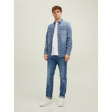 Jack&Jones Minimalist Uzun Kol Regular Fit Erkek Denim Gömlek