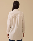 قميص بتفاصيل حجرية غير متماثلة