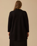 كارديجان محبوك بقصة غير متماثلة بمقاسات كبيرة من Gala-Xi