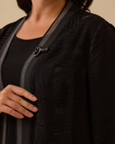 طقم كارديجان بنقوش بمقاسات كبيرة من جالا-إكسي