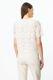 On Kadın V Yaka Kısa Kol Dantel Hırka - Minimalist Tarz