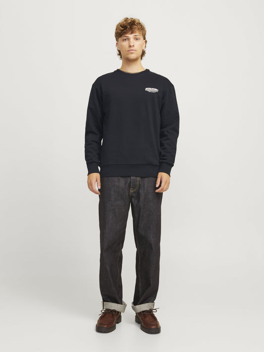 Jack&Jones Erkek Oversize Sweatshirt - Minimalist Tarz