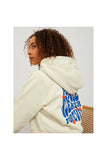 Jack&Jones JJXX Kadın Oversize Crop Kapüşonlu Sweatshirt - Minimalist Stil