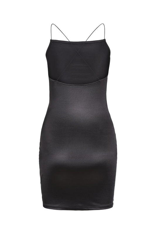 Jack&Jones JJXX Minimalist İnce Askılı Saten Mini Elbise