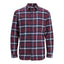 Jack&Jones Minimalist Uzun Kol Kareli Erkek Gömleği - Günlük Şıklık