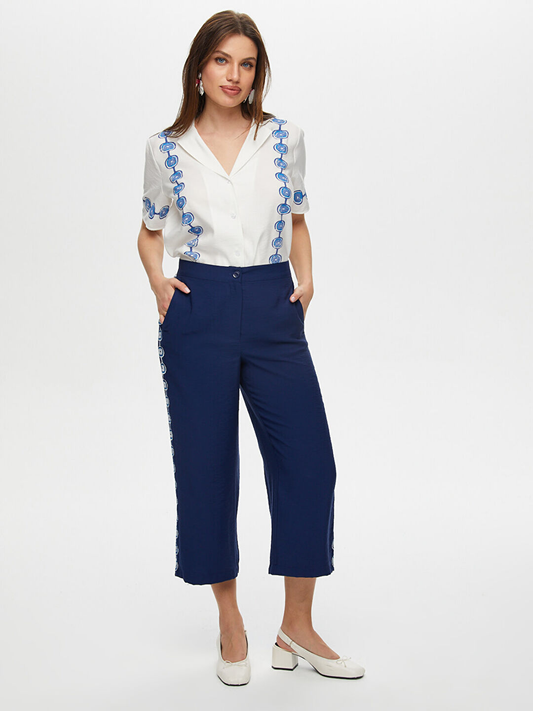 بنطال كابري للسيدات من Faik Sönmez 25YUS25CPR003