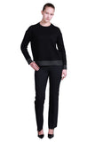 Sempre Oversize Yuvarlak Yaka Uzun Kol Kadın Kazak - Minimalist Tasarım