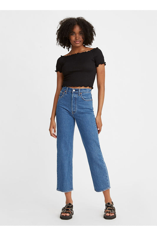 Levi's Yüksek Bel Midi Mom Jean - Minimalist & Şık Kadın Pantolon