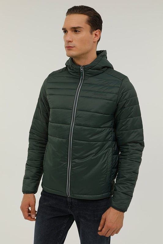 Lumberjack Minimalist Kapüşonlu Erkek Mont - Günlük Kullanım