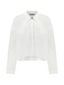 Nocturne Oversize Crop Gömlek - Minimalist Stil - Uzun Kol