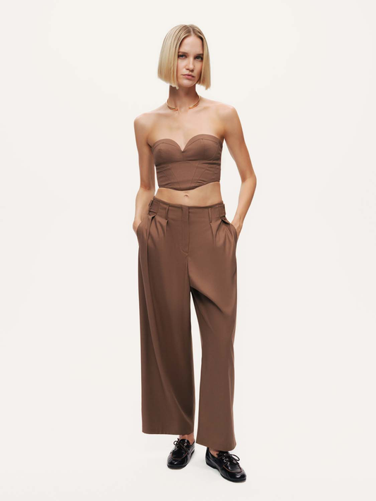 Nocturne Kadın Kemer Detaylı Pantolon N26KN3438