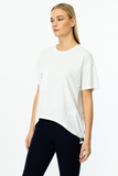 On Kadın Oversize Bluz - Minimalist Tasarım - Kısa Kol - Günlük