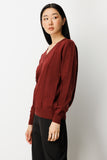 On Yaka Şerit Kırçıllı Triko Kazak