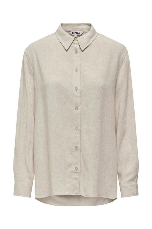 Only Minimalist Oversize Uzun Kol Gömlek Yaka Günlük Gömlek