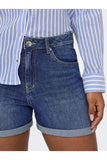 Only Yüksek Bel Mini Denim Şort - Minimalist Günlük Stil - Hızlı Kargo