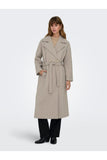 Only Oversize Midi Kaban - Minimalist Tarz