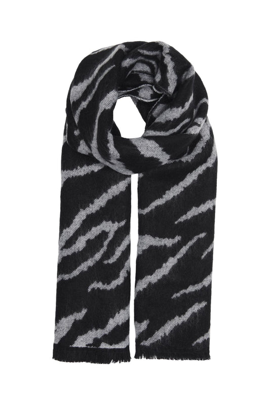 Only Oversize Zebra Desenli Atkı - Kışlık Şal