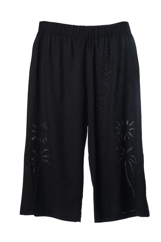 Faik Sönmez بنطال كتان قصير متوسط الطول - صيفي