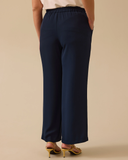 بنطلون واسع الساقين بخصر مطاطي بمقاسات كبيرة من جالا-شي