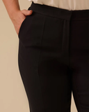 بنطلون كلاسيكي بمقاسات كبيرة وقصة مستقيمة من جالا-إكسي