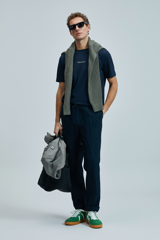 بنطلون تشينو رجالي من كارل سمارت، بقصة ضيقة، من لوفيان