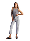 Nocturne Minimalist Taş Detaylı Midi Mom Jean Kadın Pantolon