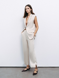 Nocturne Minimalist Crop Pantolon - Günlük & Ofis Şıklığı