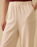 SCL Minimalist Oversize Kadın Pantolon - Geniş Paça Midi