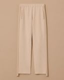 بنطال بخصر مطاطي وتفاصيل من جلد الغزال، مقاس Scl