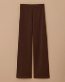 بنطال واسع الساقين، طويل، مزود بجيوب