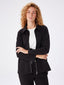 Relax Beli Tünelli Fermuarlı Örme Overshirt Tunik