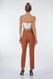 Seleste Minimalist Yüksek Bel 7/8 Kadın Pantolon - Modern Kesim, Günlük & İş