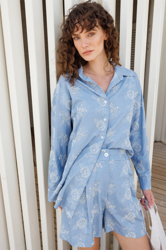 عشرة سراويل قصيرة نسائية منقوشة