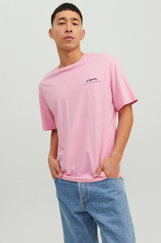 Jack&Jones Oversize Erkek T-Shirt - Kısa Kol - Minimalist Stil