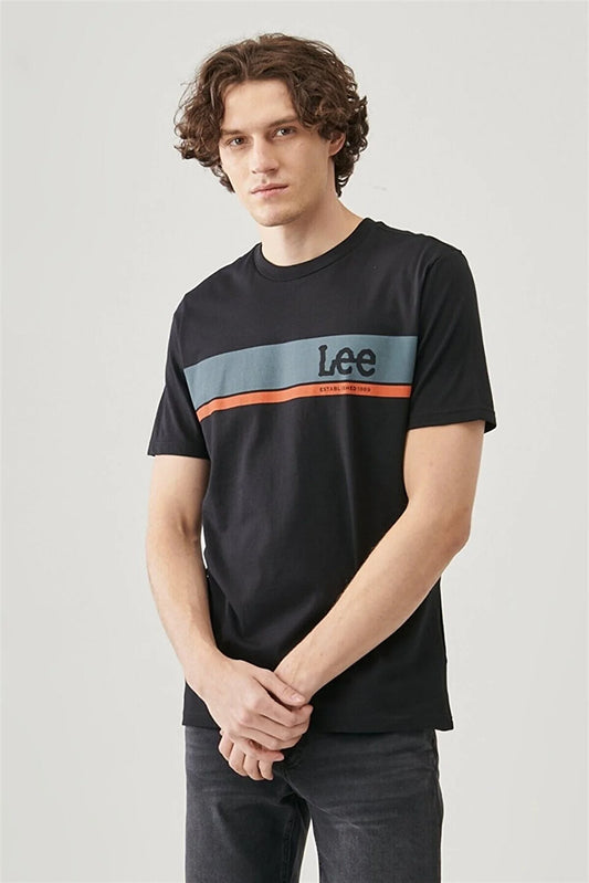 Lee Minimalist Erkek T-Shirt - Kısa Kol Yuvarlak Yaka Günlük